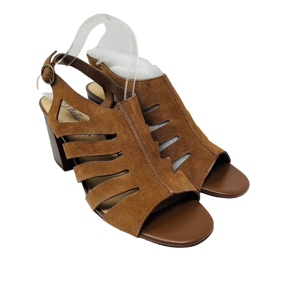 Bella Vita Womens Sz 10M Colleen Suede Block Heel Heel Sandals Shoes New